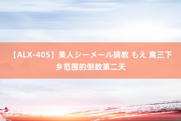 【ALX-405】美人シーメール調教 もえ 离三下乡范围的倒数第二天