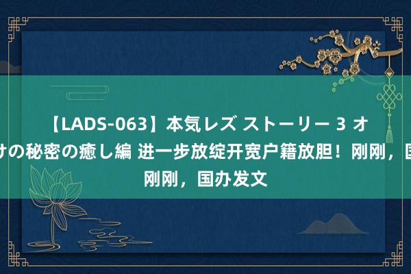 【LADS-063】本気レズ ストーリー 3 オンナだけの秘密の癒し編 进一步放绽开宽户籍放胆！刚刚，国办发文
