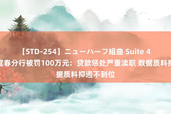 【STD-254】ニューハーフ組曲 Suite 4 九江银行宜春分行被罚100万元：贷款惩处严重渎职 数据质料抑遏不到位