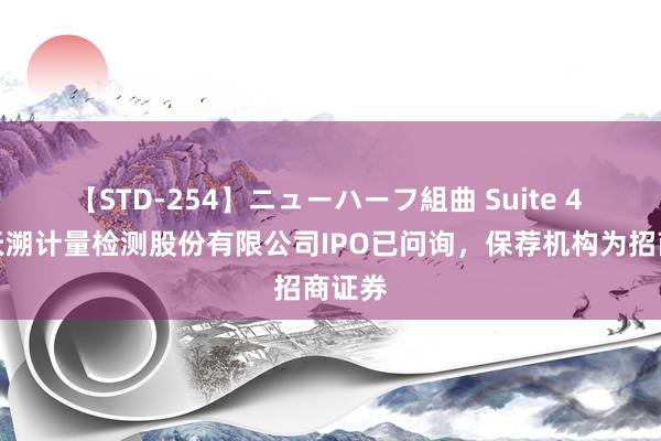 【STD-254】ニューハーフ組曲 Suite 4 深圳天溯计量检测股份有限公司IPO已问询，保荐机构为招商证券